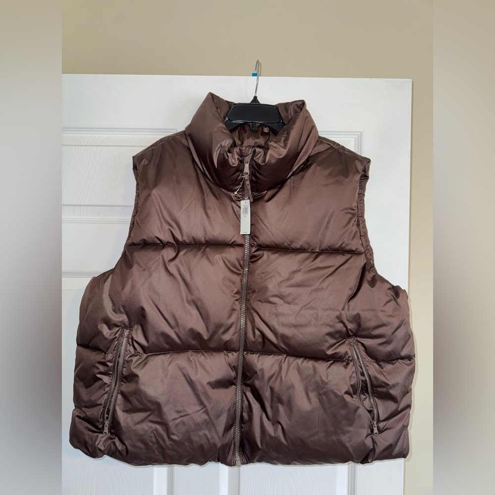 Brown Puffer Vest